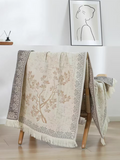 Jade Forest Jacquard Tassel Hemp Bath Towel