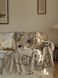 Cat Prints 100% Cotton Children Four Summer Nap Blanket
