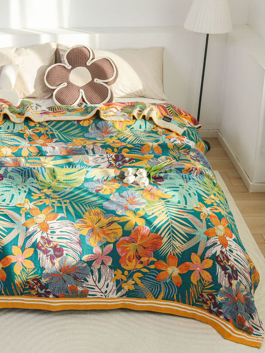 Cotton Queen Bedcover Sofa Blanket