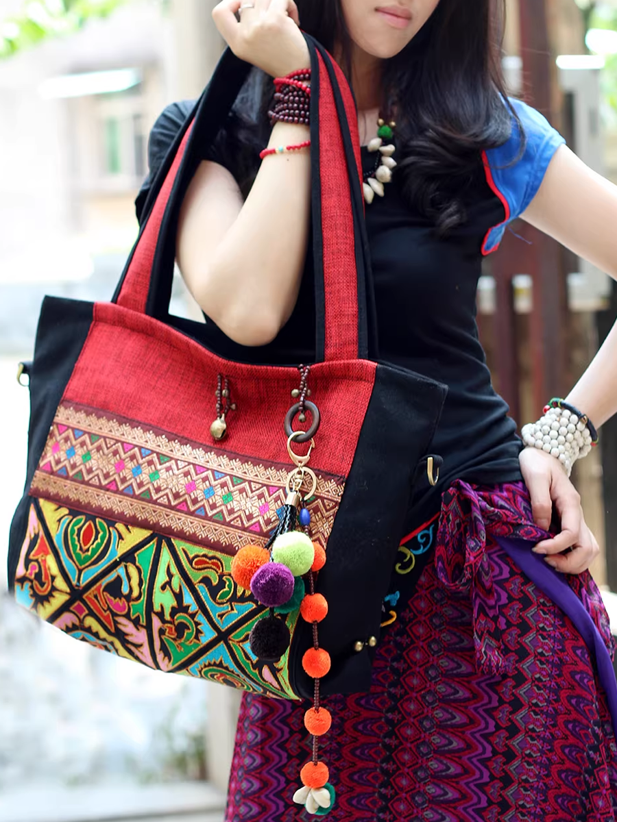 Ethnic Embroidered Shoulder Bag