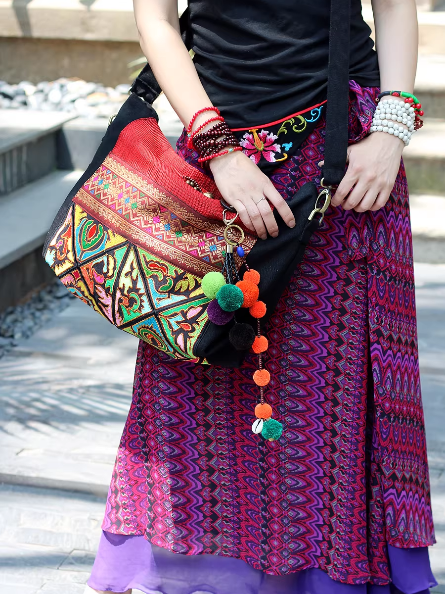 Ethnic Embroidered Shoulder Bag