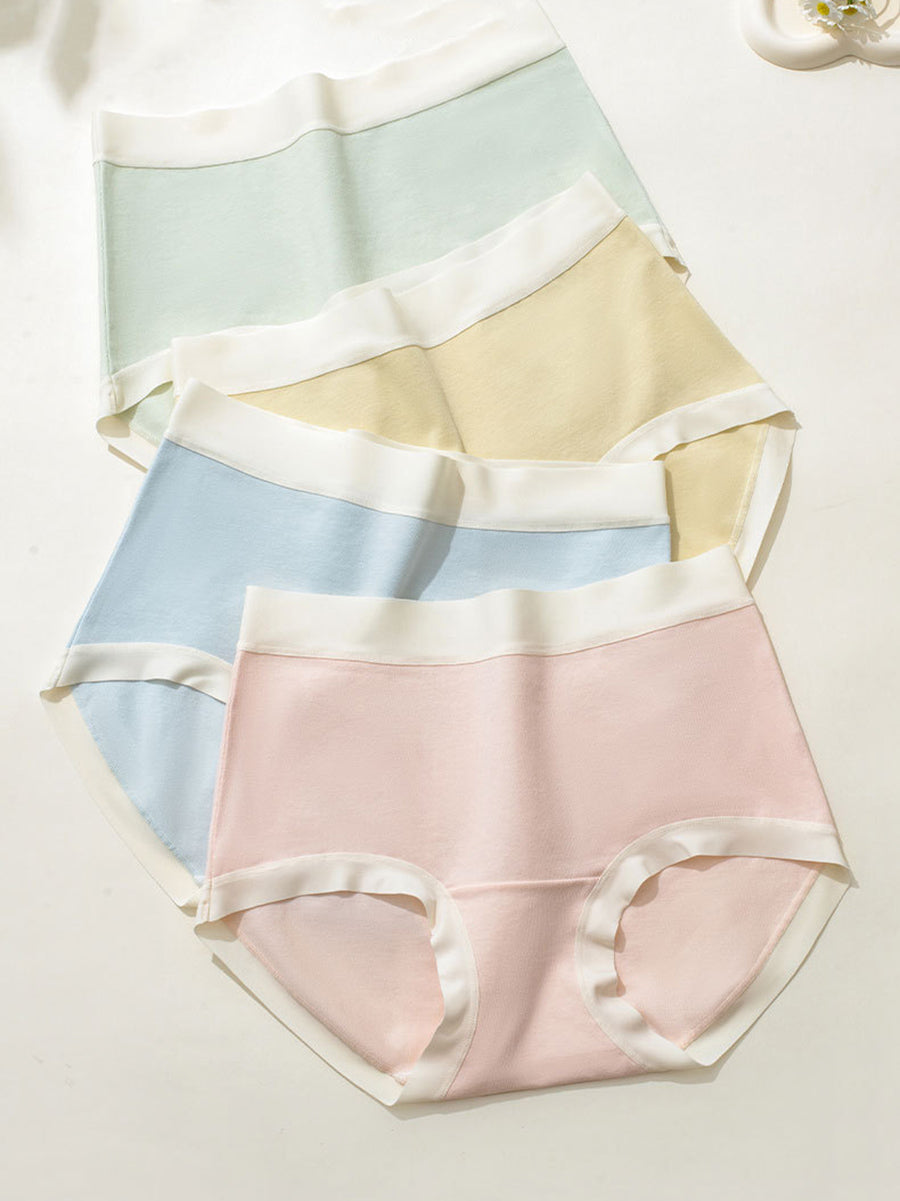 6 Pieces Summer Women Artsy Colorblock Underwear