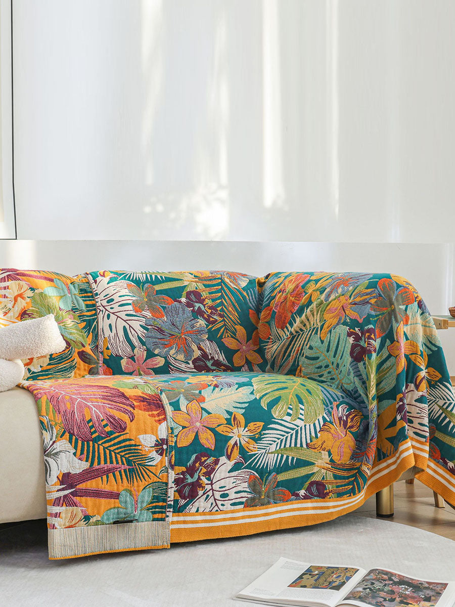 Cotton Queen Bedcover Sofa Blanket