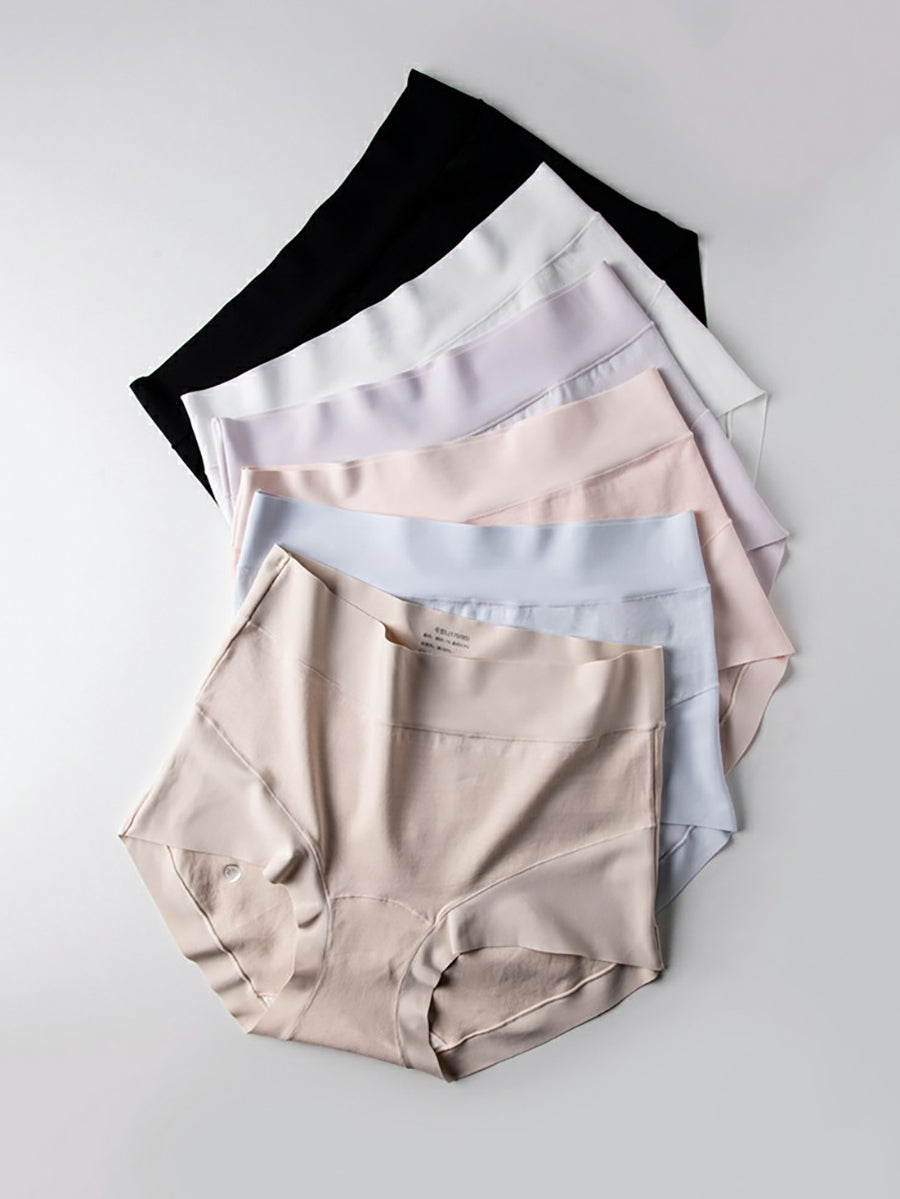 6 Pieces Summer Women High Waist Cotton Underwear