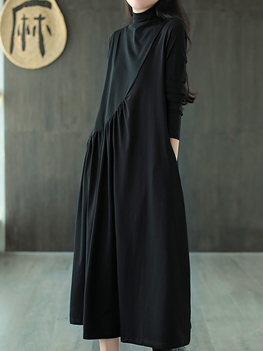 Plus Size Solid Color Sleeveless Pinafore Dress