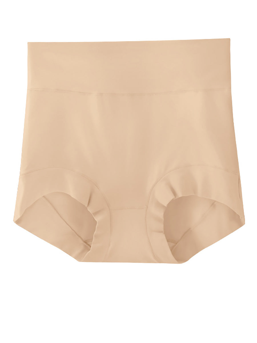 5 Pieces Summer Women Pure Color High Waist Underwear