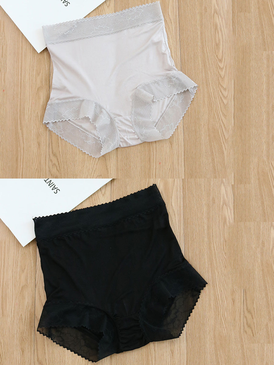 2 Pieces Summer Women Lace High Waist Underwear