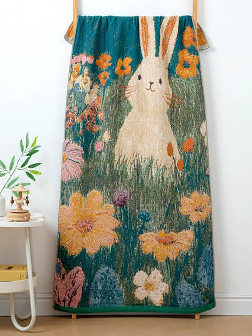 100%Cotton Flower Jacquard Adult Bath Towel