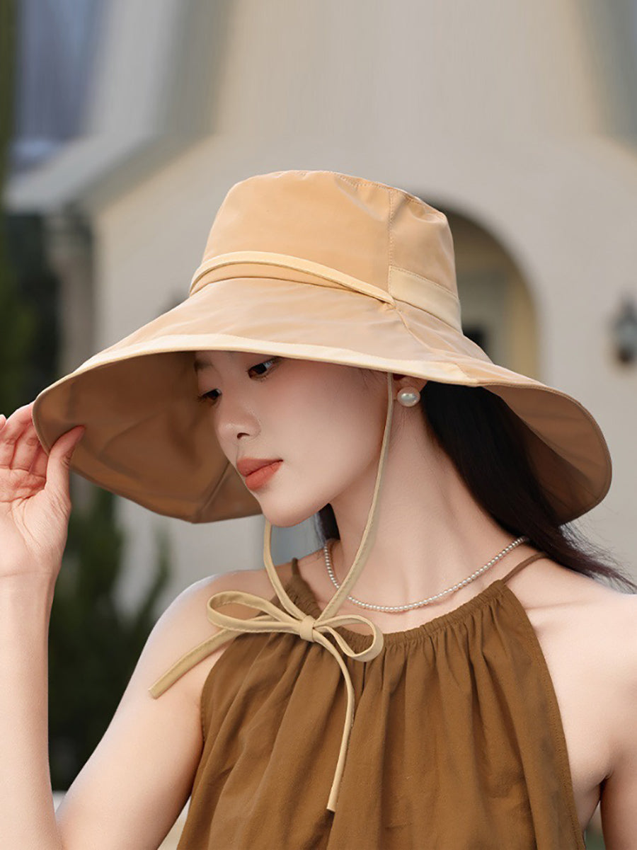 Women Casual Summer Colorblock Sunproof Hat