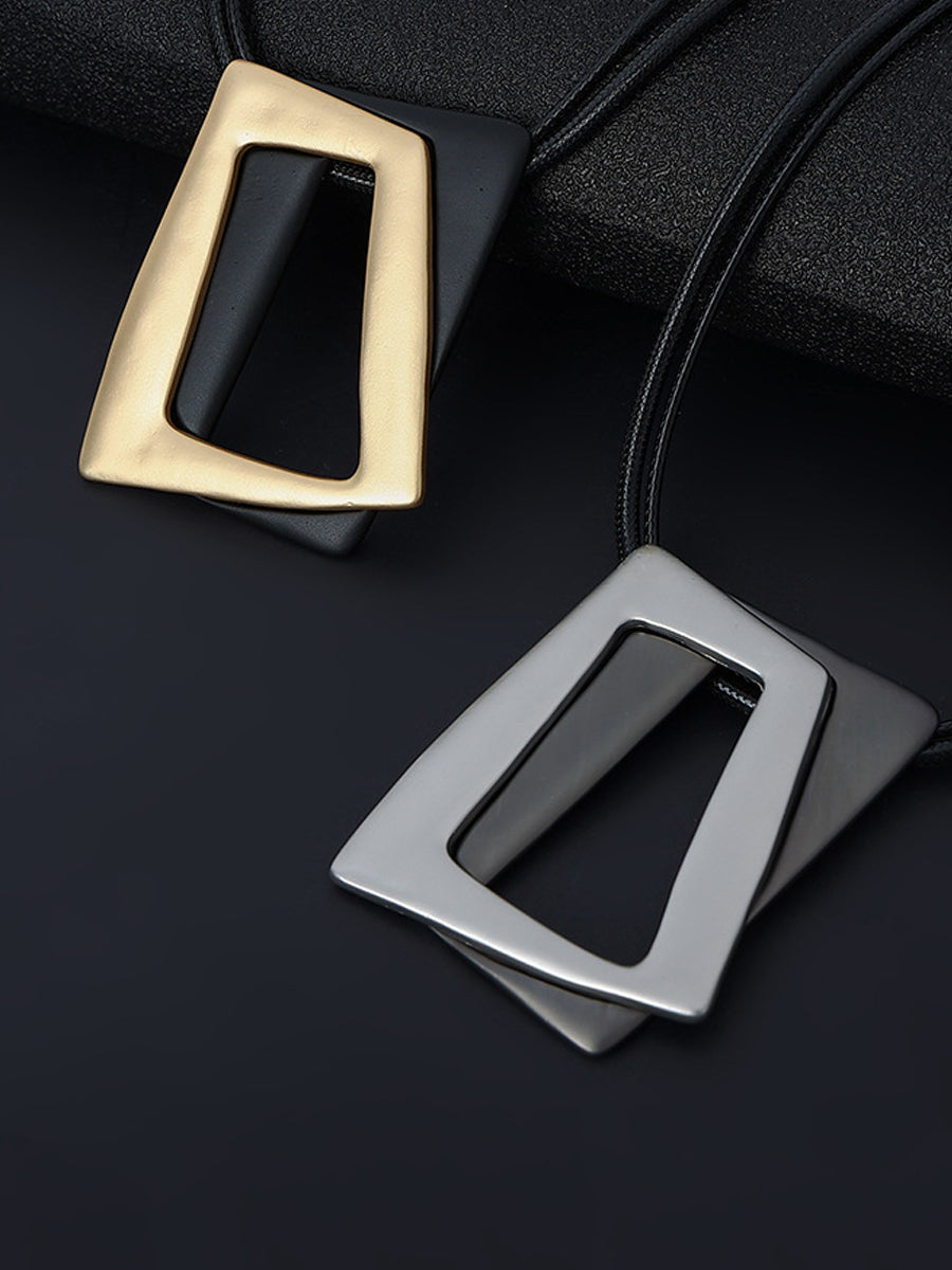 Women Fashion Geometric Alloy Necklace