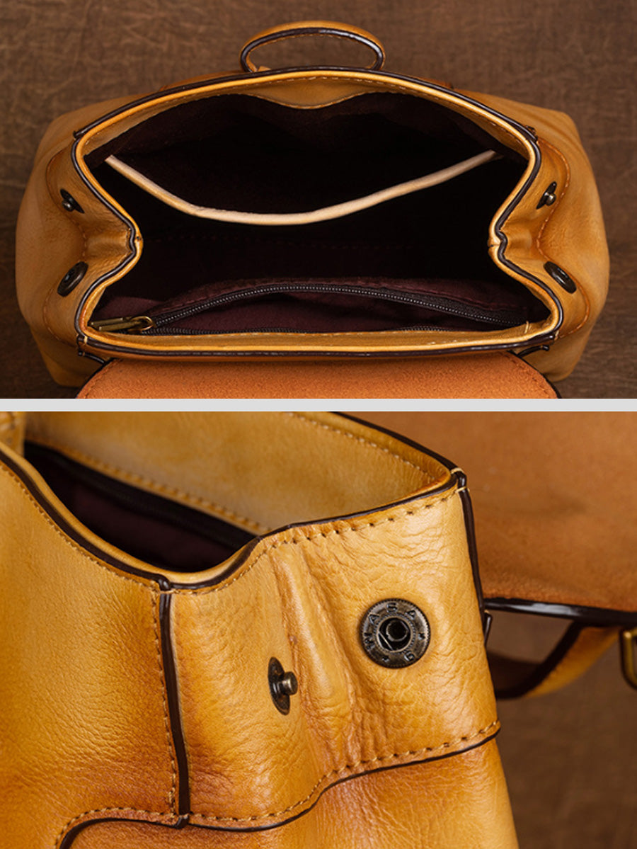 Women Vintage Genuine Leather Crossbody Bag