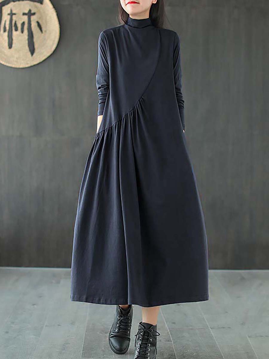 Plus Size Solid Color Sleeveless Pinafore Dress