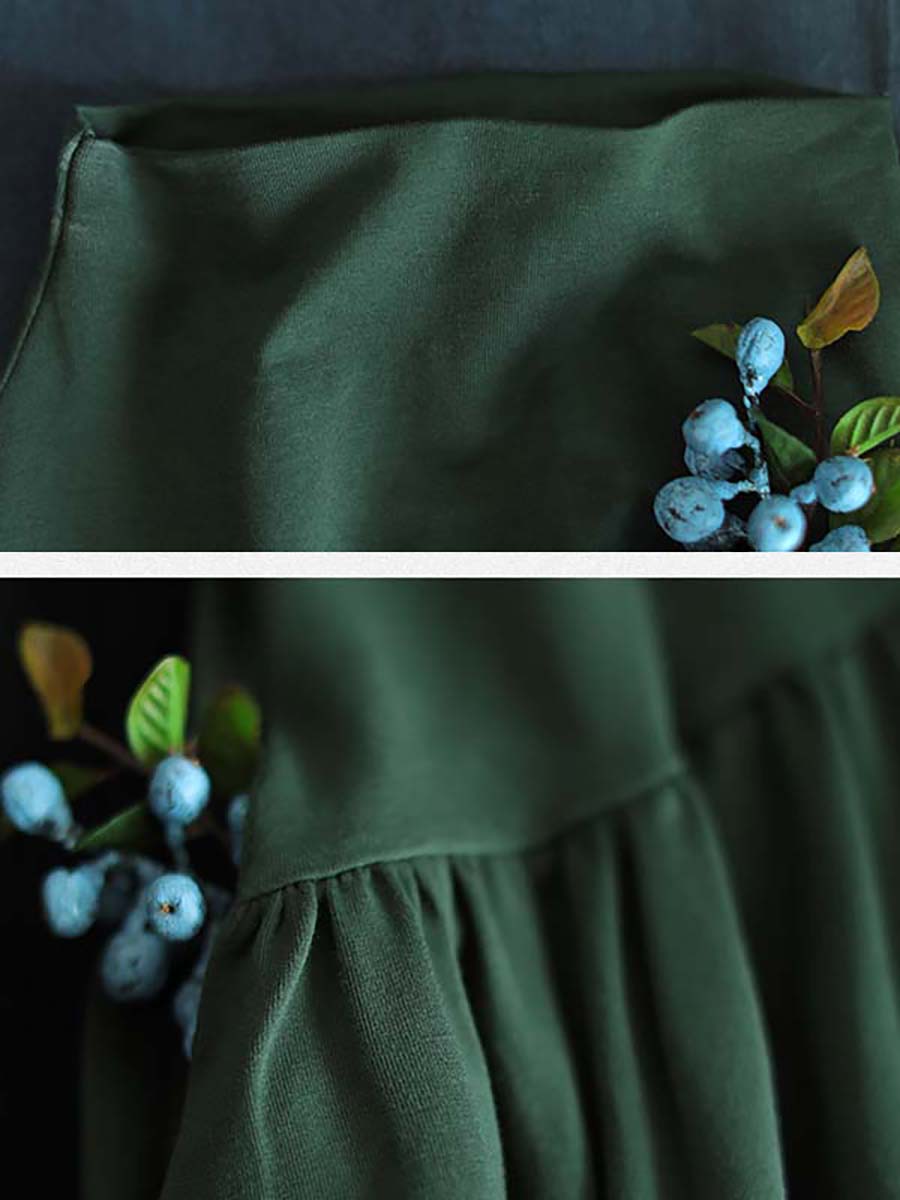 Plus Size Solid Color Sleeveless Pinafore Dress