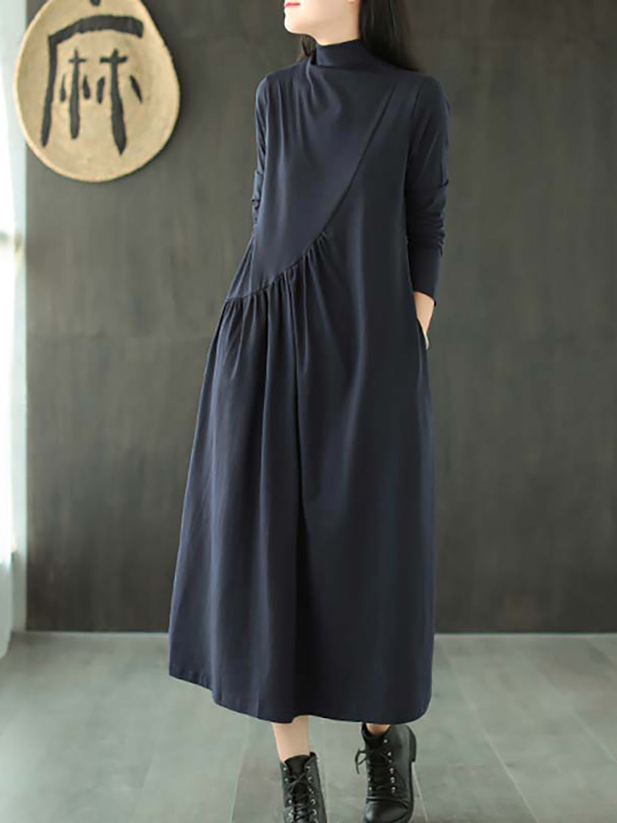 Plus Size Solid Color Sleeveless Pinafore Dress