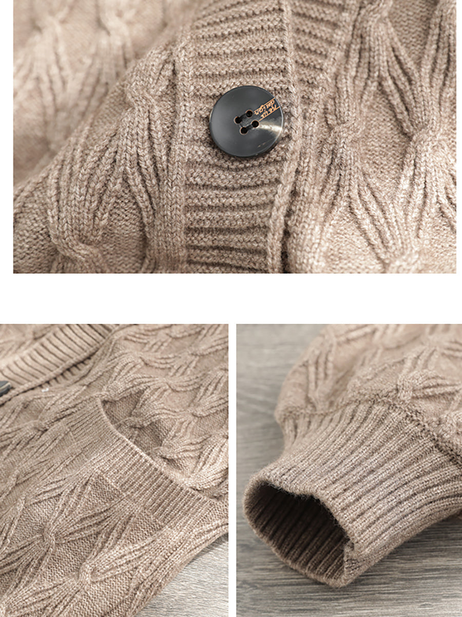 Solid Loose Casual Mid Length Women Coat