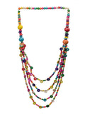 Ethnic Colorful Handmade Multi-layer Bead Knitted Necklace