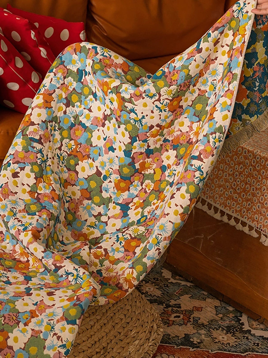 100%Cotton Flower Adult Tassel  Bath Towel