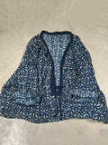 Plus Size Women Summer Retro Flower V-Neck Strap Ramie Shirt