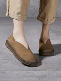 Women Soft Genuine Leather Flat Shoes