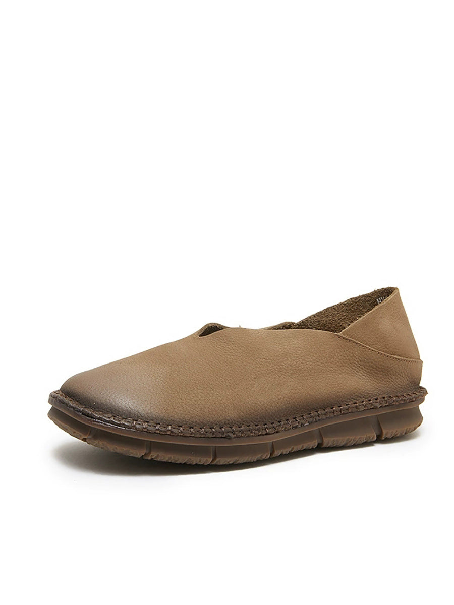 Women Soft Genuine Leather Flat Shoes