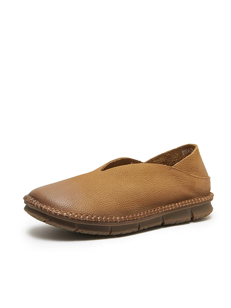 Women Soft Genuine Leather Flat Shoes