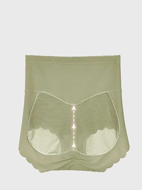 2 Pairs Women Casual Pure Color High Waist Underwear