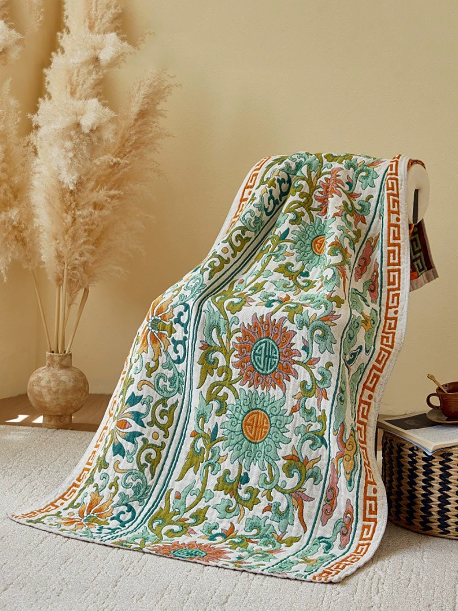 100%Cotton Flower Jacquard Adult Bath Towel