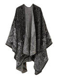 Women Vintage Autumn Print Warm Shawl