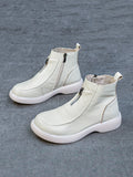 Women Autumn Genuine Leather Martin Boots