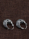 Women Vintage S925Silver Flower Earrings