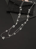 Women Fashion Star Alloy Dual-Layer Necklace