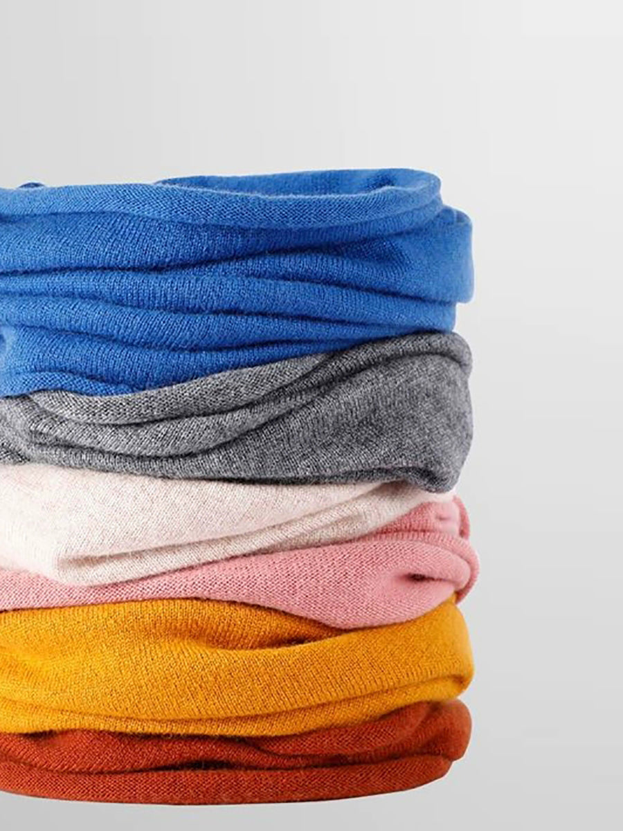 Women Winter Pure Color Neckerchief