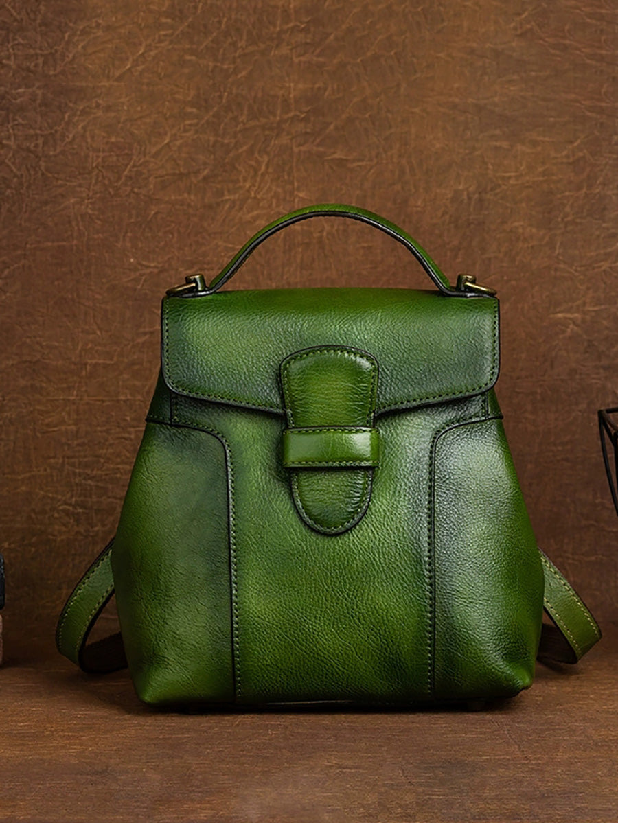 Women Vintage Genuine Leather Crossbody Bag