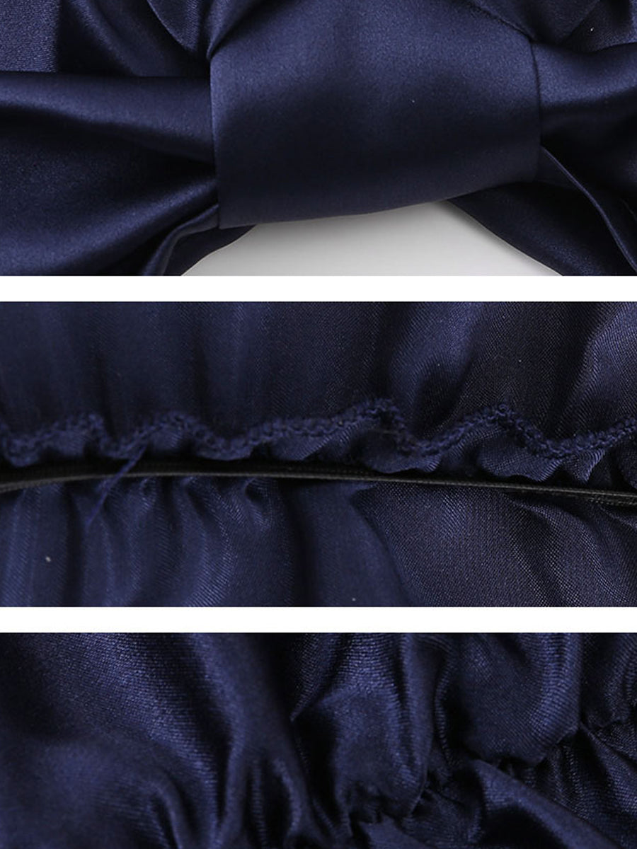 Women Solid Silk Soft Nightcap
