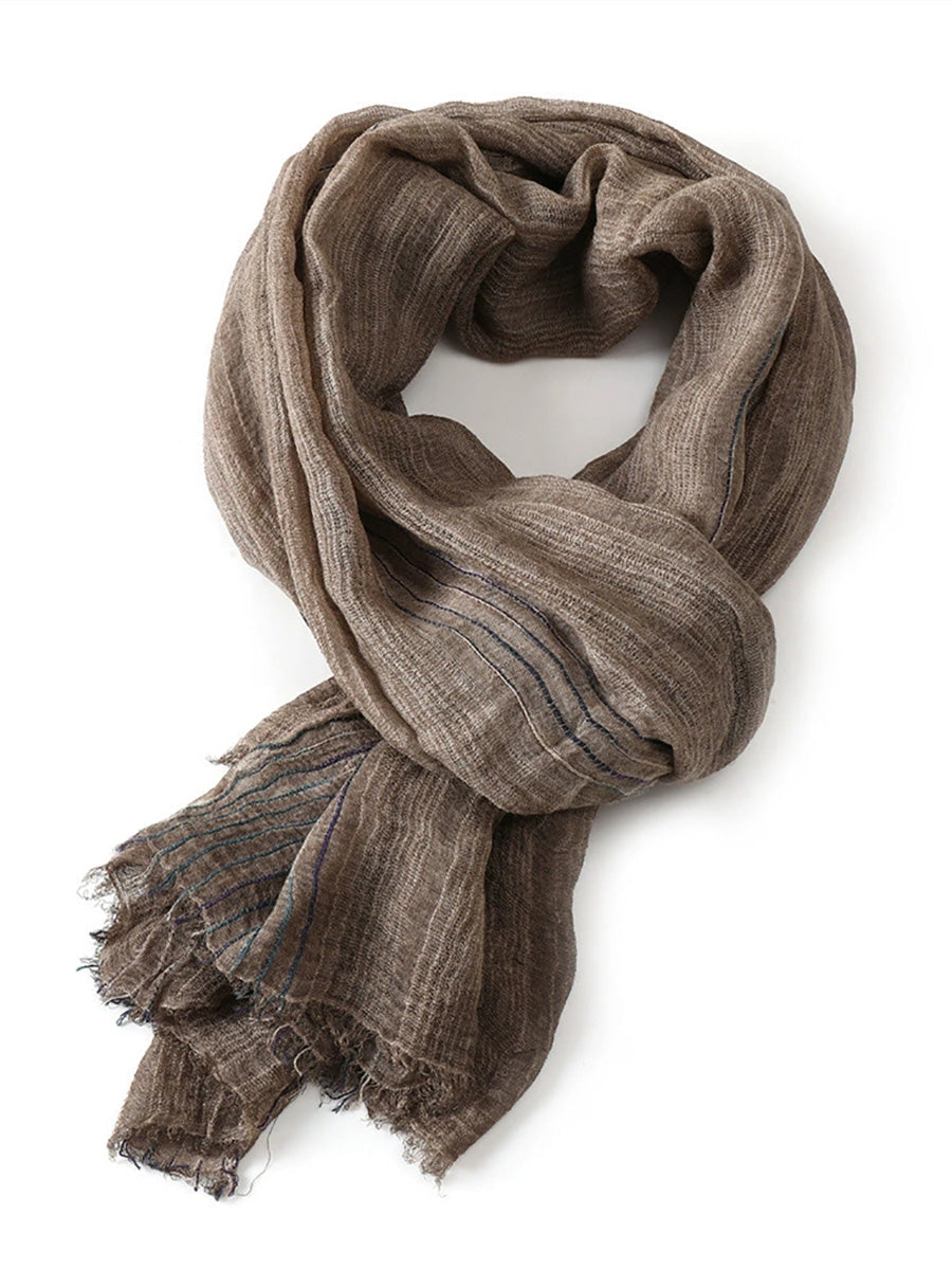 Women Vintage Stripe Shawl Scarf
