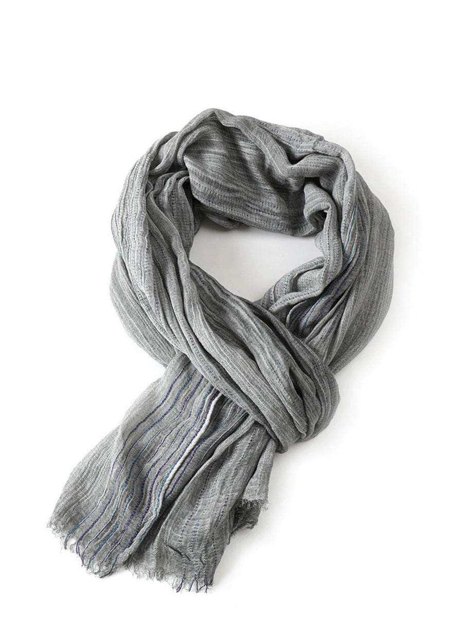 Women Vintage Stripe Shawl Scarf