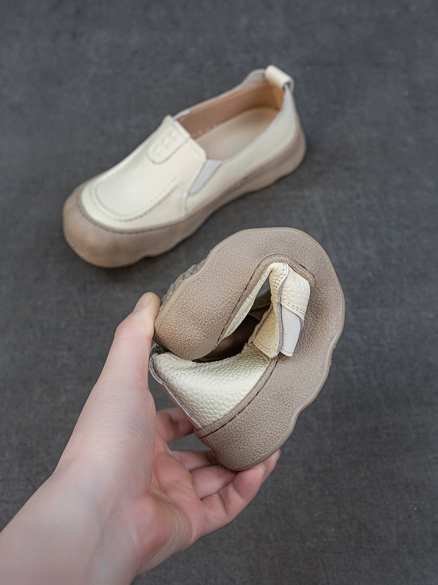 Women Summer Genuine Leather Flat Shoes