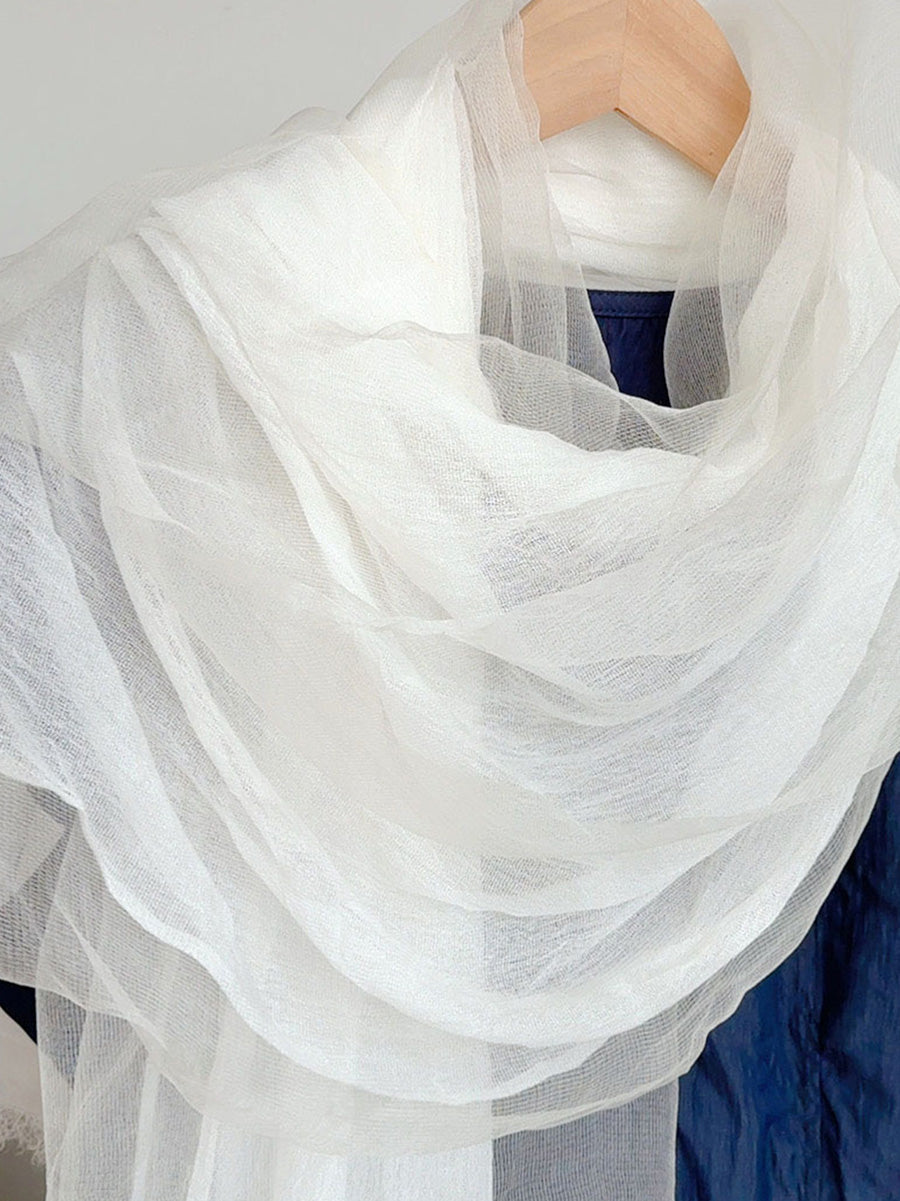 Summer Casual Thin Silk Shawl Scaraf