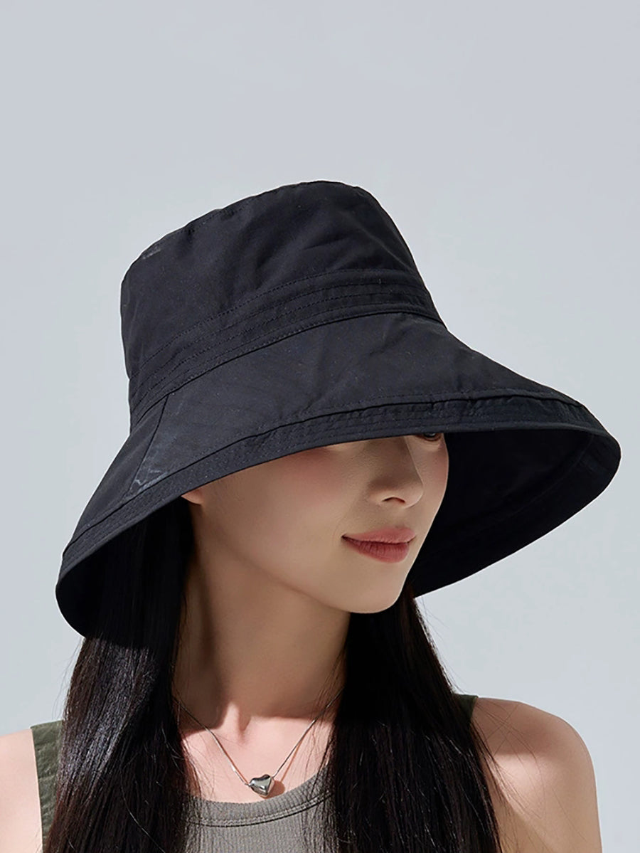 Women Summer Casual Pure Color Sunproof Hat