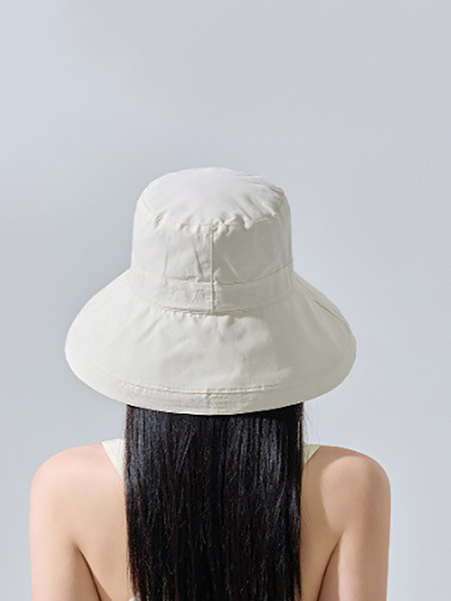Women Summer Casual Pure Color Sunproof Hat