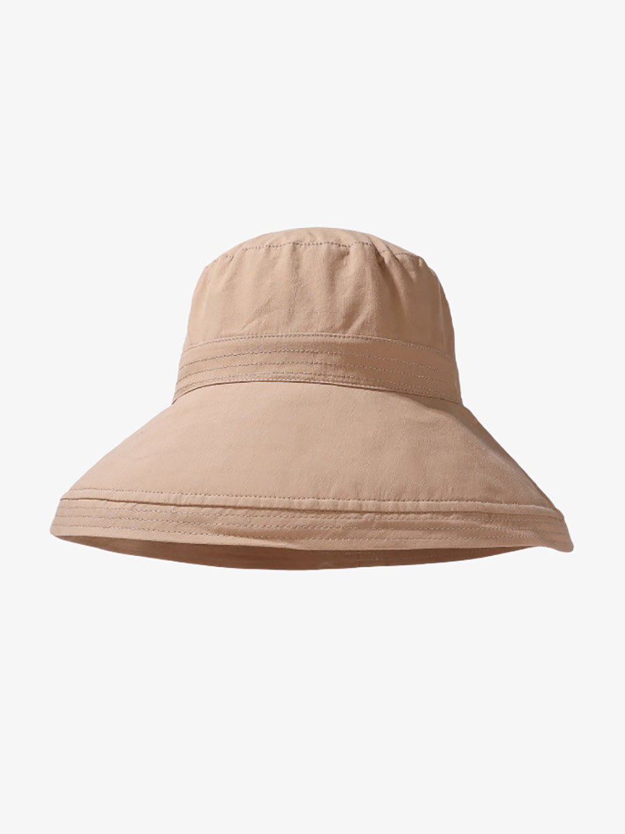 Women Summer Casual Pure Color Sunproof Hat