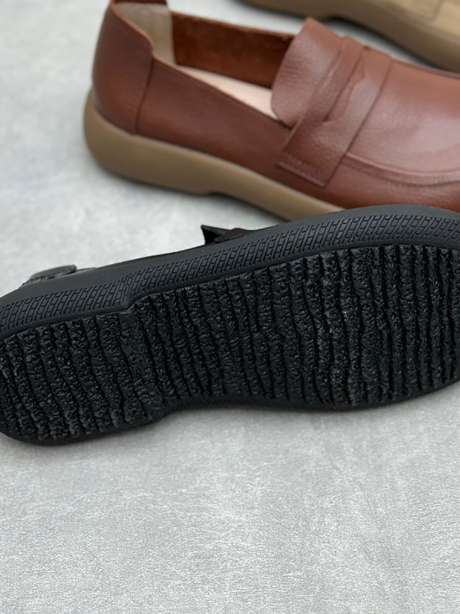 Women Summer Genuine Leather Flat Shoes
