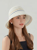 Women Summer Stripe Sunproof Bucket Hat