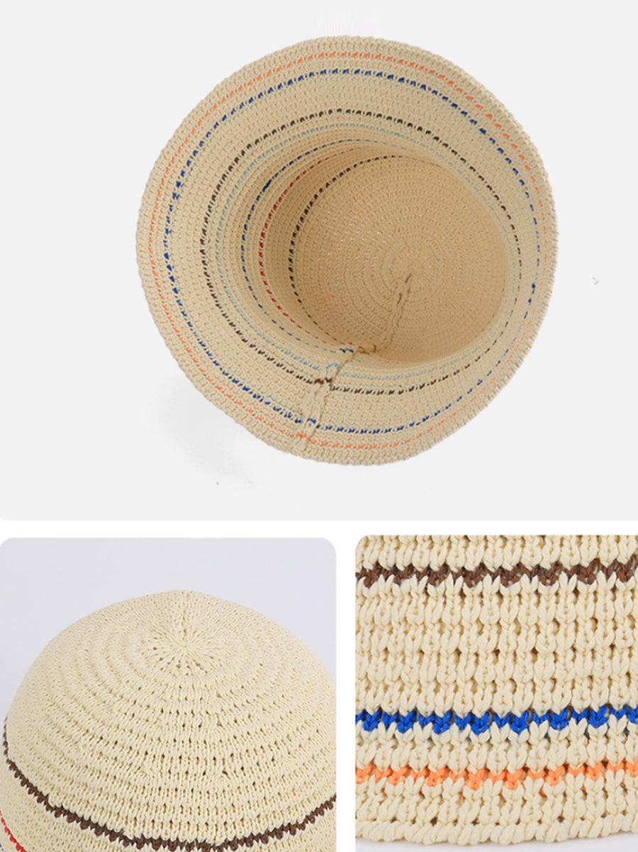 Women Summer Stripe Sunproof Bucket Hat