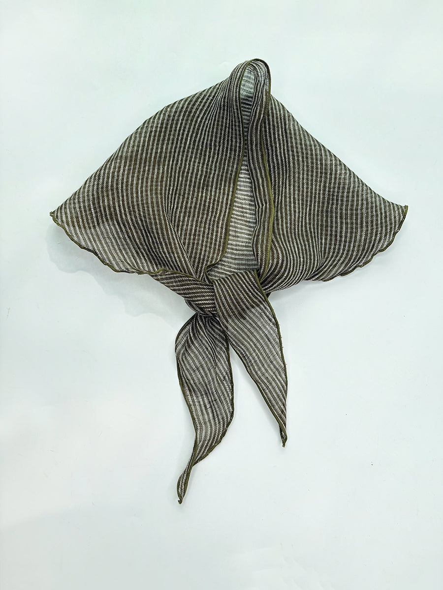 Women Summer Thin Linen Triangle Scarf