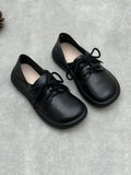 Women Summer Casual Genuine Leather Flat Shoes
