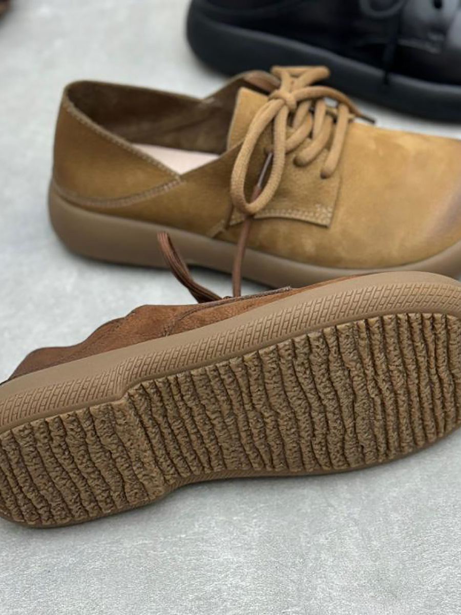 Women Summer Casual Genuine Leather Flat Shoes