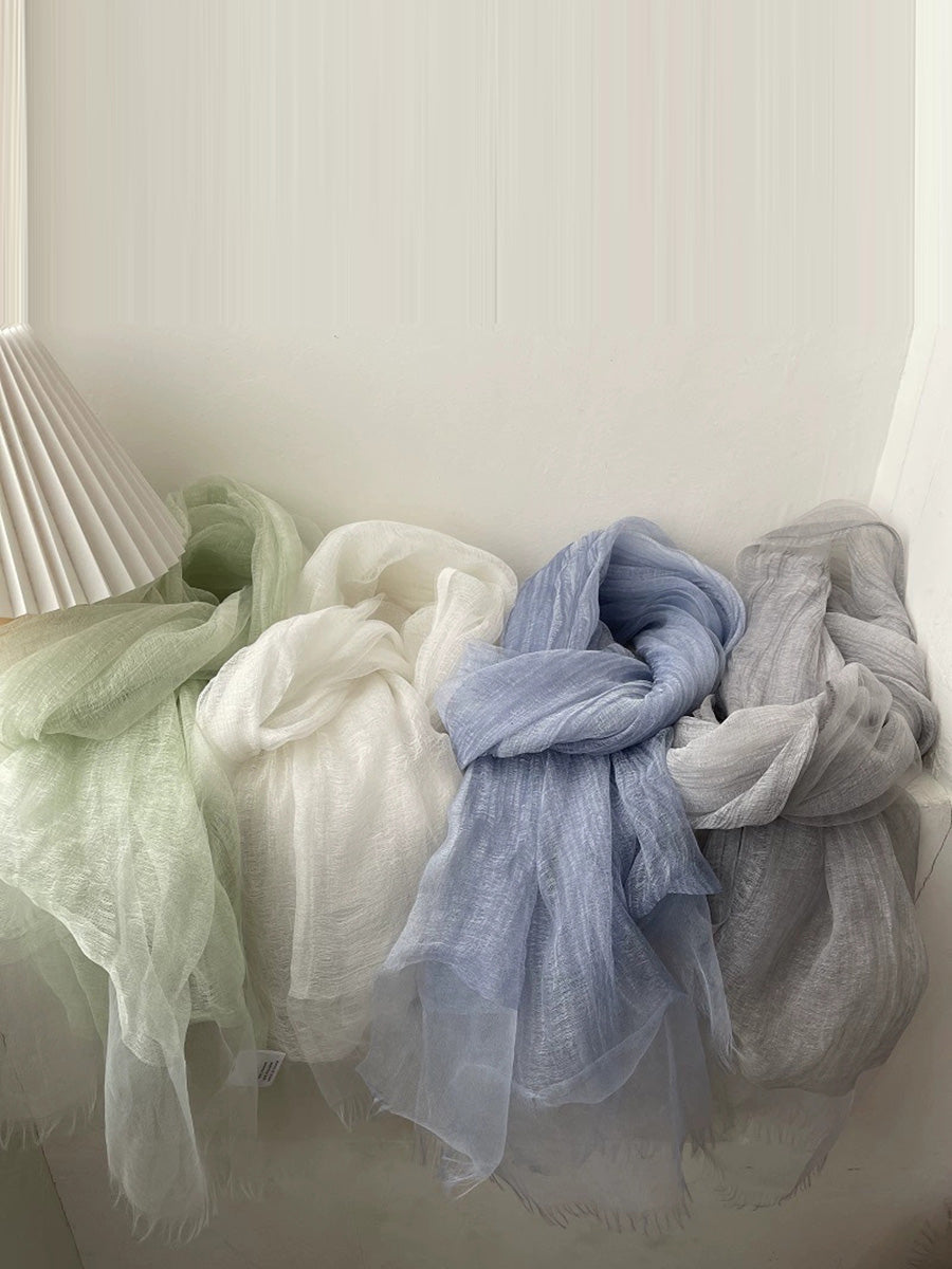 Summer Pure Color Thin Shawl Scarf