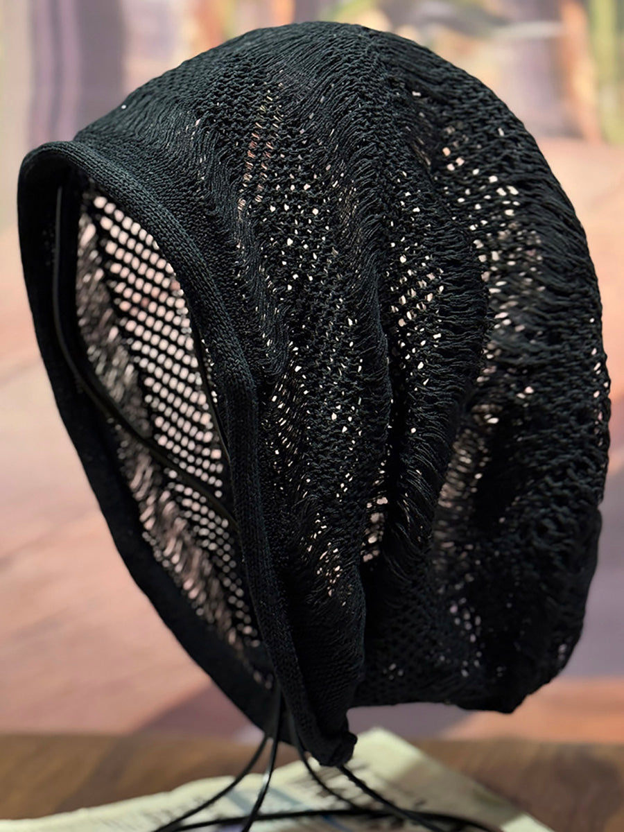 Artsy Summer Knitted Slouchy Beanie