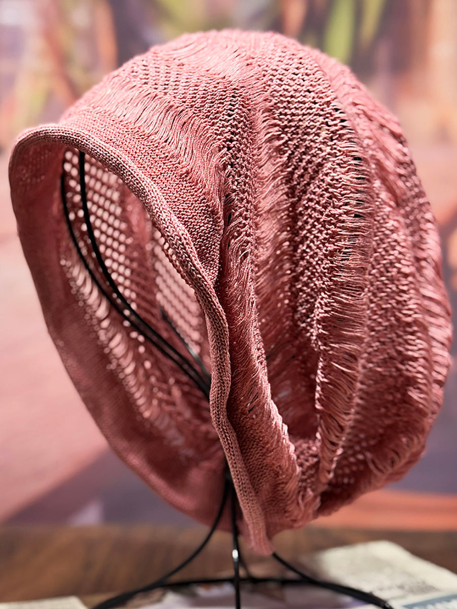 Artsy Summer Knitted Slouchy Beanie